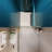 1 3/8" Adjustment,Universal Pivot Shower Door, Open Outside, With 1/4" Tempered Glass And Polished Chrome Finish-123810705
