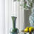 Rectangular Console Table With Elegant Floral Design And Mirrored Silver Finish