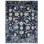 Timeless Fusion Hand Knotted Wool Floral Area Rug in Blue