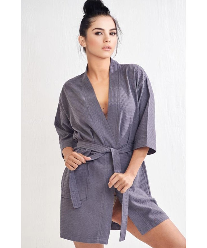 Peignoir Narayanan, Taille unique, gris
