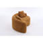 Canapé modulaire courbé en S en chenille: double profondeur (21,3 po et 26,8 po), orange, sans assemblage, compact pour les petits espaces, 400 lb, L 66,9 po-1027617905