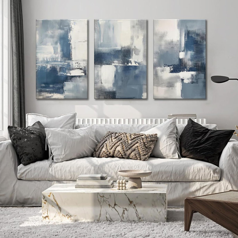 3 Piece Wrapped Canvas Print, 60 cm H x 40 cm W