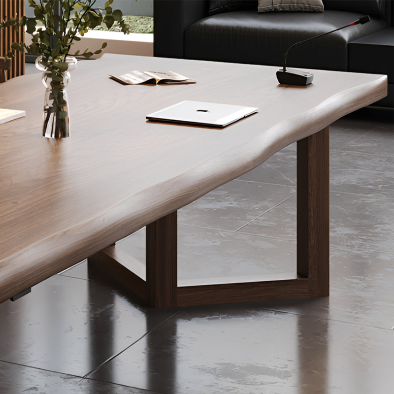Table de conférence simple en bois massif haut de gamme, H 29,52 po x L 110,23 po x l 39,37 po