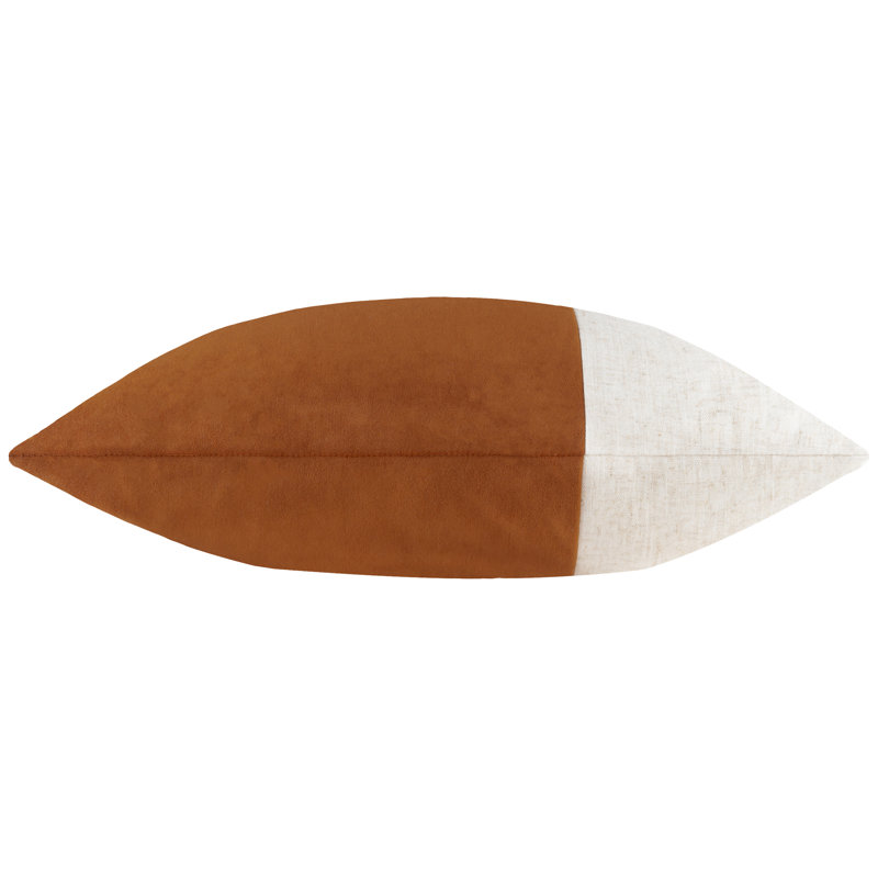 Alaistair Square Throw Pillow Cover, Orange