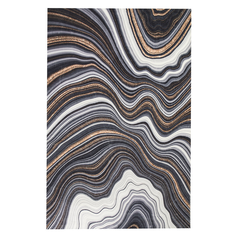 Tapis rectangulaire Dushon avec envers antidérapant, Rectangle 5 pi 4 po x 7 pi 5 po
