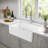 Reversible Ceramic Porcelain Farmhouse Kitchen Sink with Deep Single Bowl Design for Modern Home Renovations