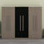 6-Doors Wooden Wardrobe Storage For Bedroom,With 2 Drawers Inside