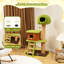  56" Tall Cat Tower With Mushroom-shaped Nest Condo Climbing Ladder Teasing Ball 
