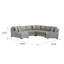 Canapé modulaire 6 pièces Anousheh