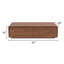 Modern Walnut Coffee Table With 4 Storage Drawers