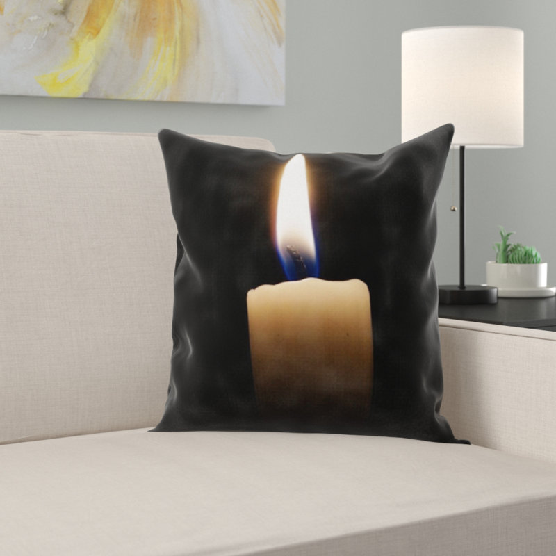 Housse et insert de coussin carré Candle