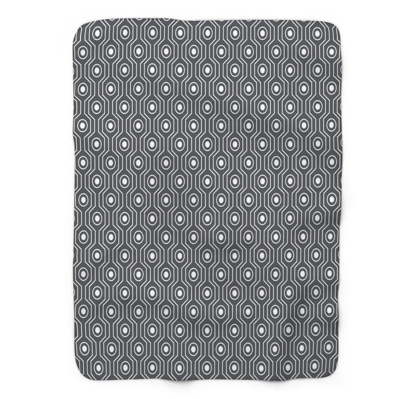 Motif élégant - 1 pièce Sherpa Premium 0052, L 50 po x L 60 po