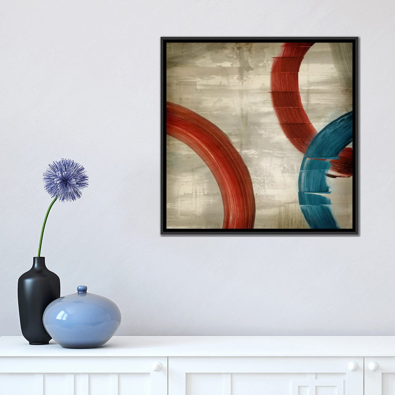 " Halcyon " by PI Studio, 18" H x 18" W x 1.5" D, Black Framed Canvas, No Mat
