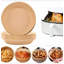 100 PCS 6,3 pouces Air Fryer Papier doublures antiadhésives jetables résistantes à l'huile Parchemin rond pour friteuse à air cuisson rôtissage micro-ondes