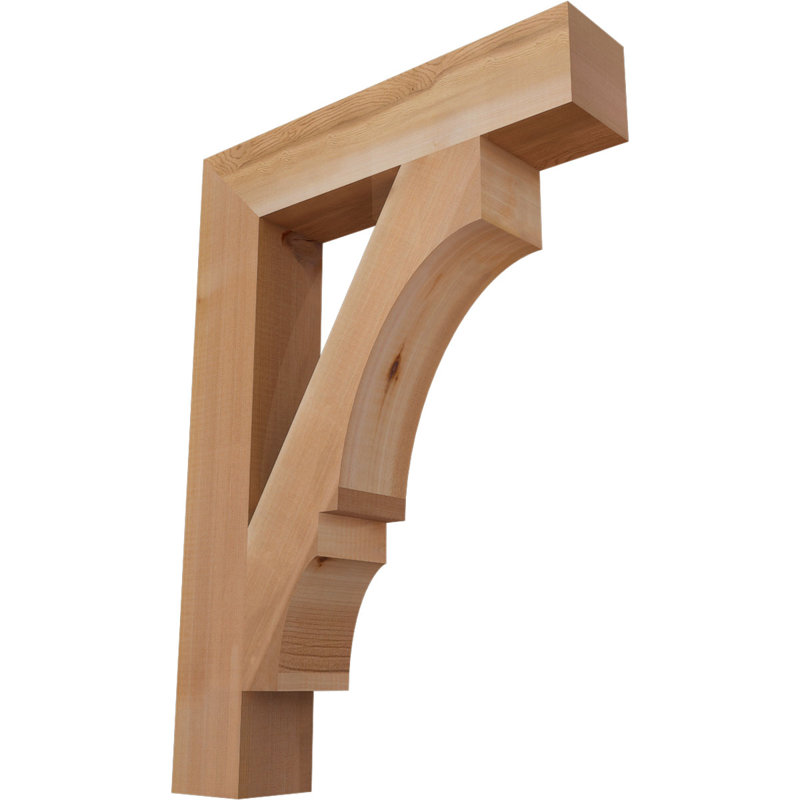 Support de bloc Balboa, L 3 1/2 po x P 20 po x H 28 po, Cèdre rouge de l'Ouest lisse