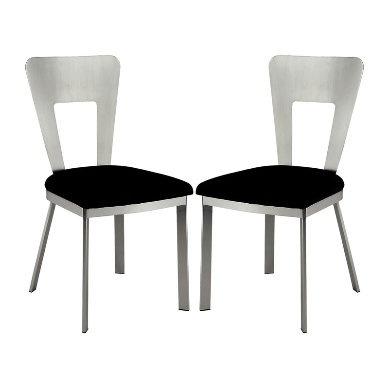 Microfibre et chaises d'appoint en métal