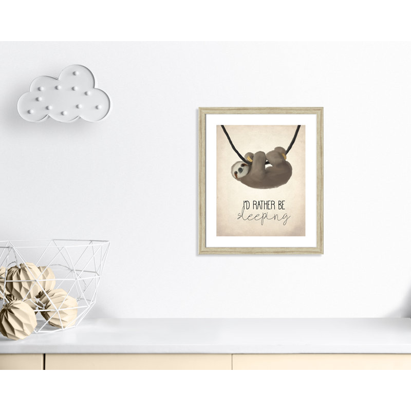 «Sleeping», art encadré, H 26,5 po x l 22,5 po x P 0,63 po, Encadrement beige