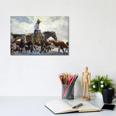Koerner: Cowboy, 1920 by W.H.D. Koerner - Wrapped Canvas Painting