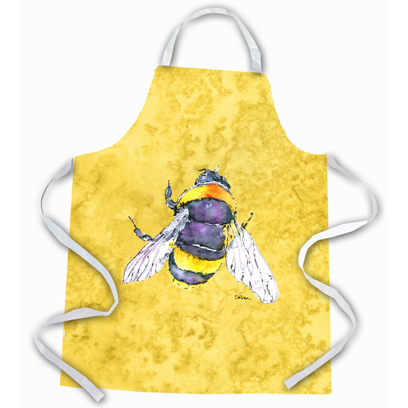 Tablier à abeille, Jaune / Mauve