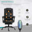 Fauteuil de massage vibrant à 7 points Vinsetto, fauteuil inclinable de direction haut dossier avec soutien lombaire-108779641