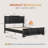 Rylo Bed Frame Wooden - Bed Frame With Headboard, Wood Slat Support, No Box Spring Needed, Noise Free, Easy Assembly-75484135-79367015