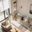 Lustre suspendu avec abat-jour en verre transparent-585640423