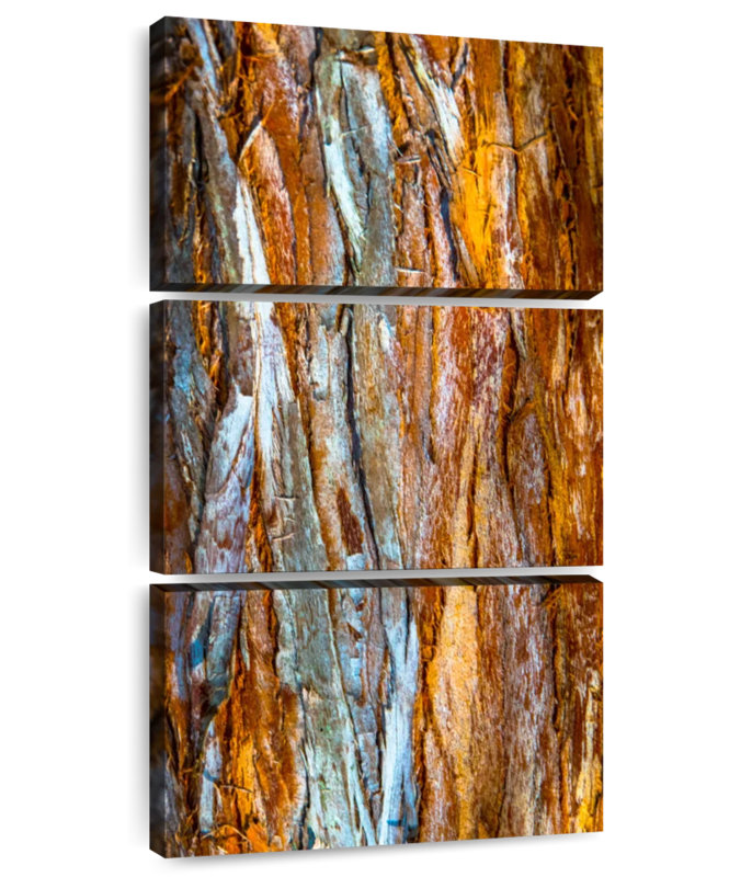 Tree Bark Abstract, 27" H x 12" W