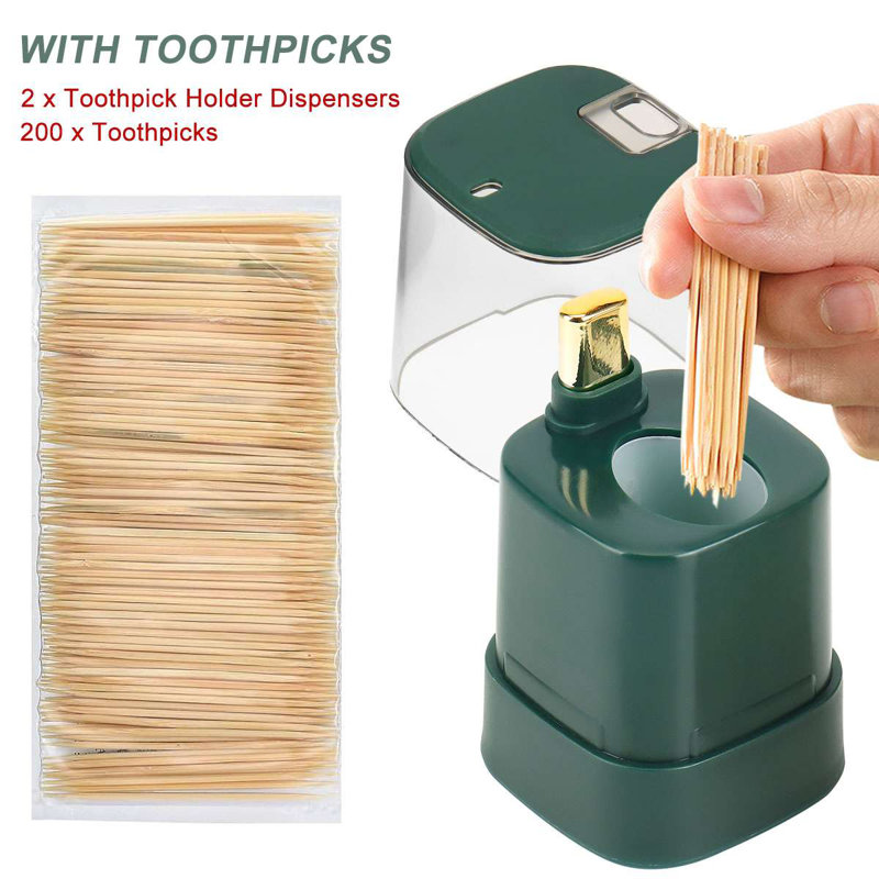 Porte-cure-dents en plastique Navario, Vert