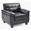 Fauteuil d'appoint noir élégant et confortable-665021318