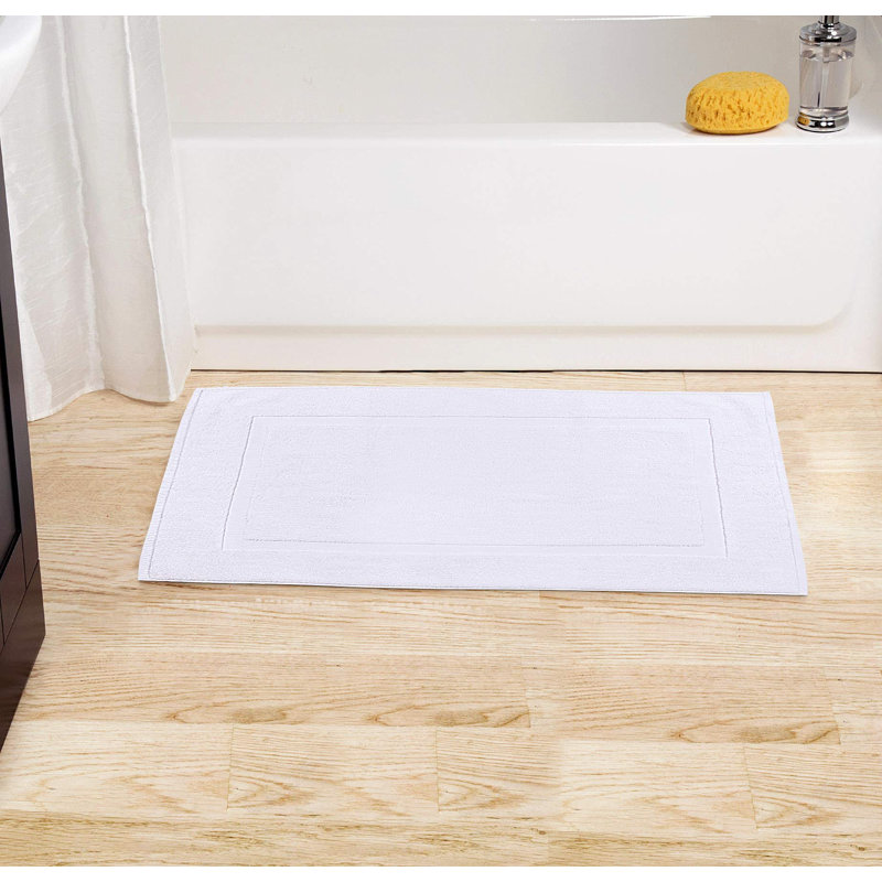 Rectangle Bath Rug, White