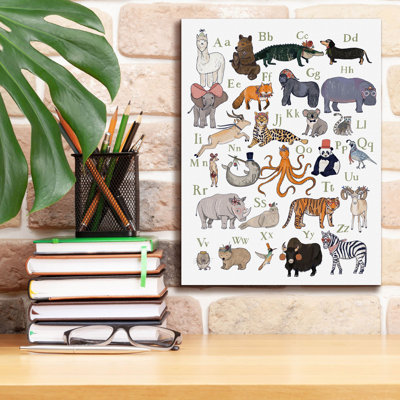 Aletriz «Abc Party Animal» par Hanna Melin, art mural sur toile
