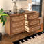 Commode artistique multifonctionnelle en bois massif