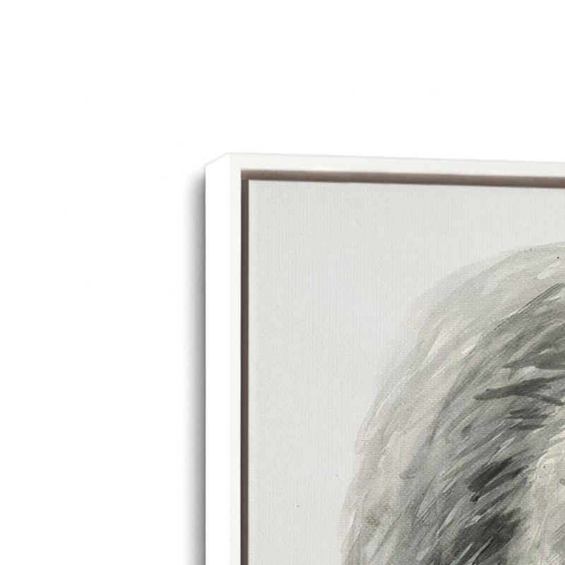 Impression forcée par Kamdon Kreations, L 16 po x H 12 po, Blanc, Toile avec cadre