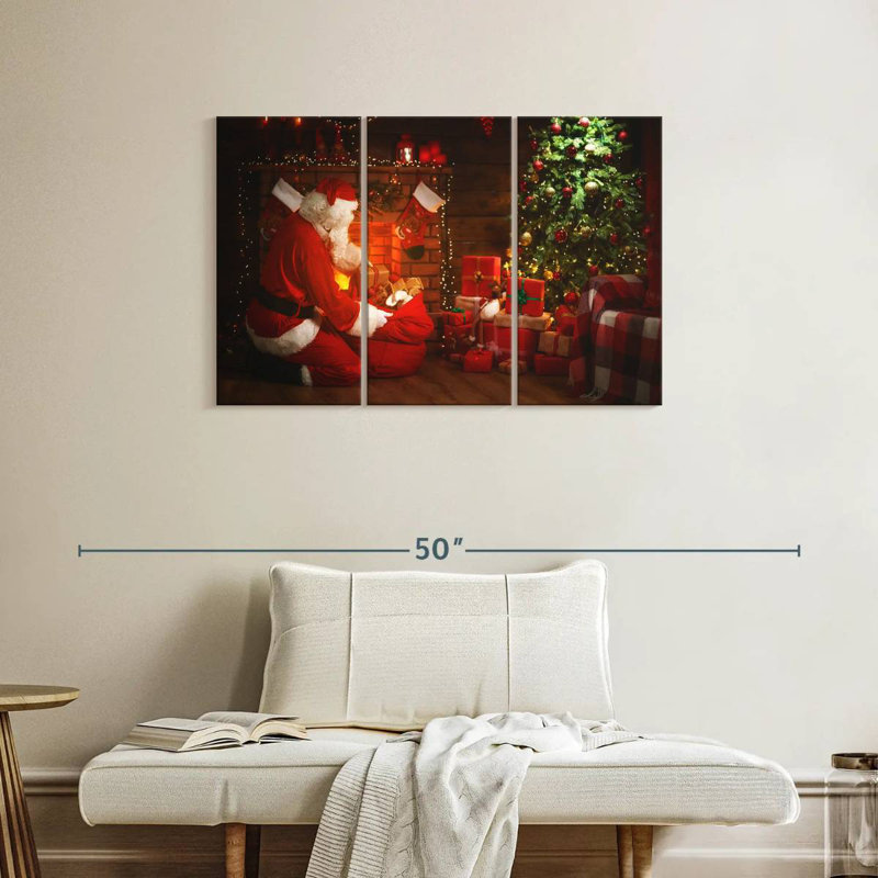 Cadeaux du Père Noël, H 24 po x l 38 po