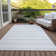 Kinslee Washable Striped Indoor / Outdoor Rug