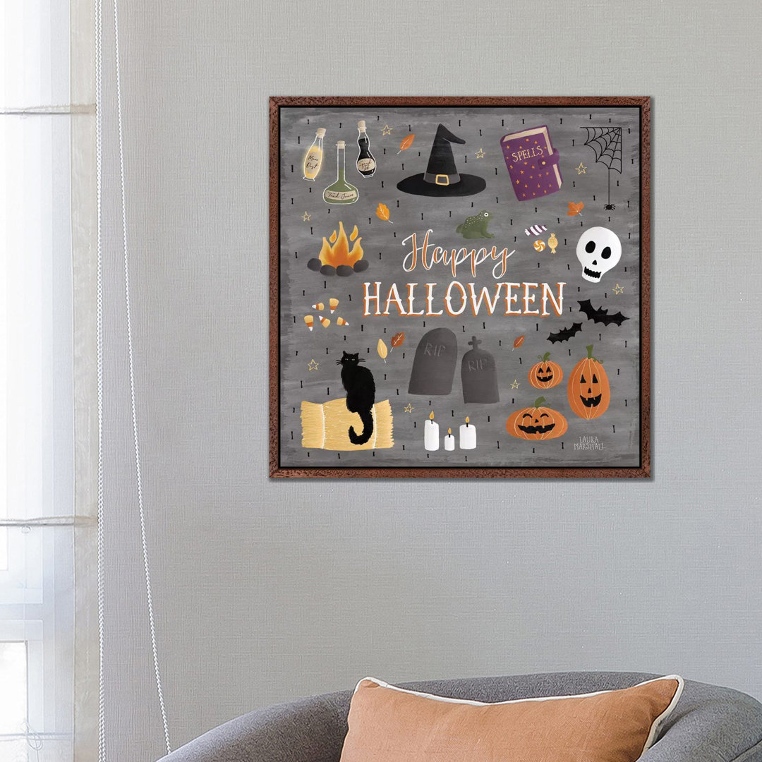 Haunted Halloween II von Laura Marshall - Galerie-Giclée auf Leinwand