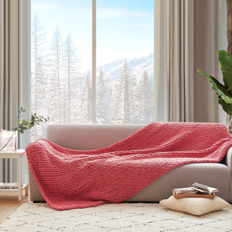 Très grand jeté Cozy Potato Chunky, Rouge
