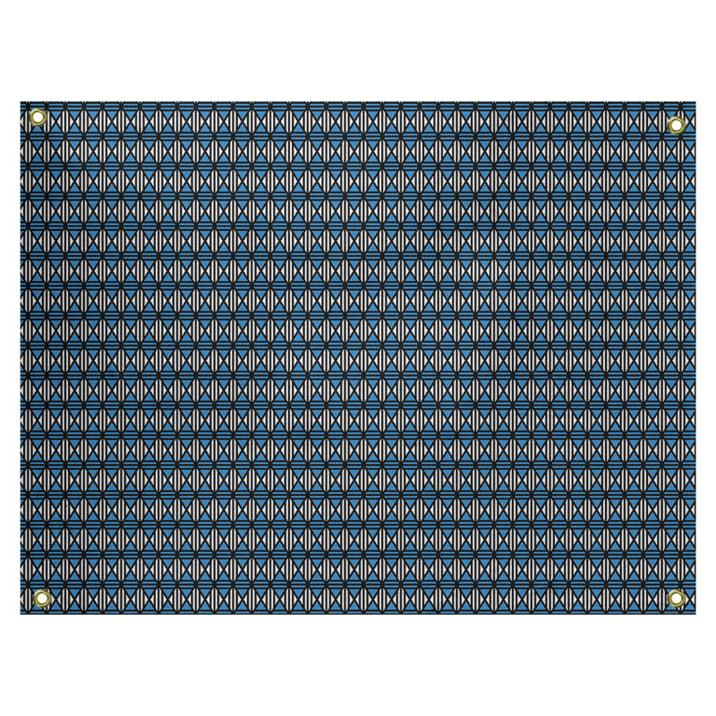 Tapisserie «Avicia Lined Diamonds» par Katelyn Elizabeth, Intérieur / extérieur, H 51,5 po x l 60,5 po