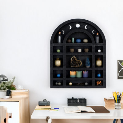 Wooden Laser Cutting Wall Accent Shelf