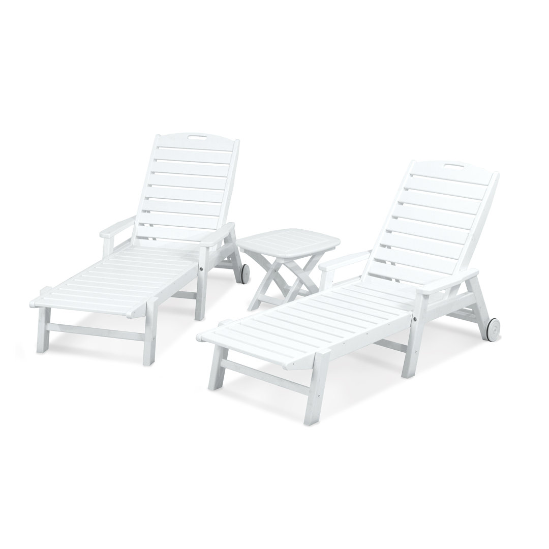POLYWOOD Nautical 3-Piece Chaise Set POLYWOOD® 