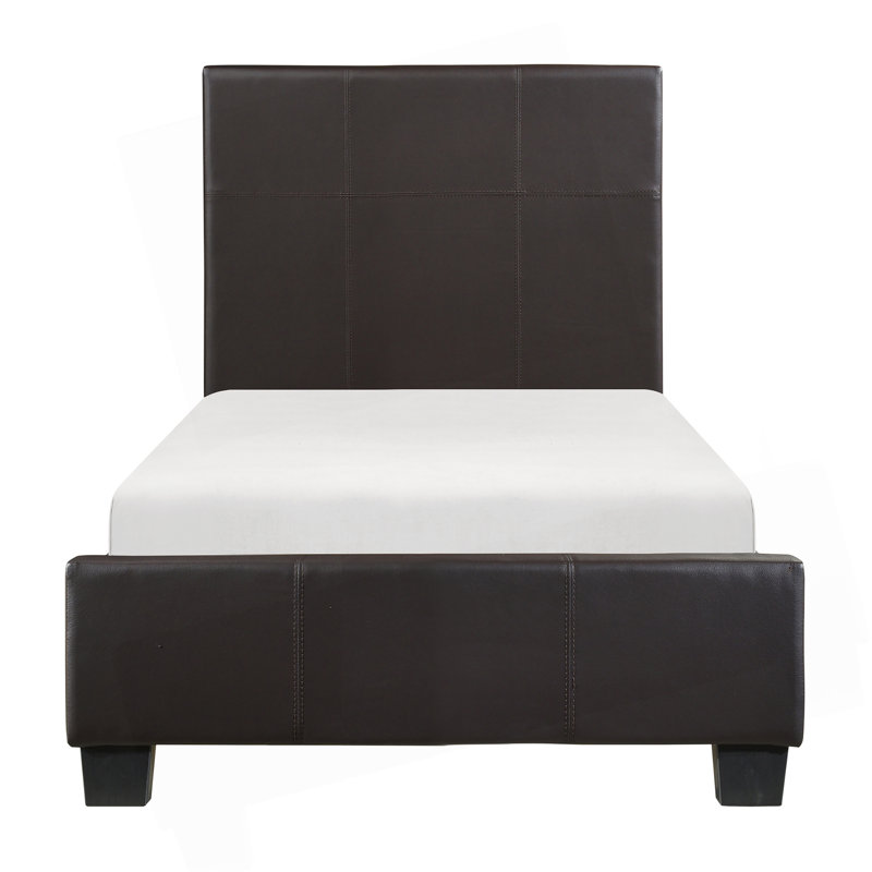 Lit plateforme contemporain, Marron foncé