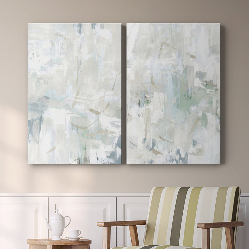 Impasto Poem I-Premium Gallery Wrapped Canvas -Ready to Hang, 18" H x 24" W