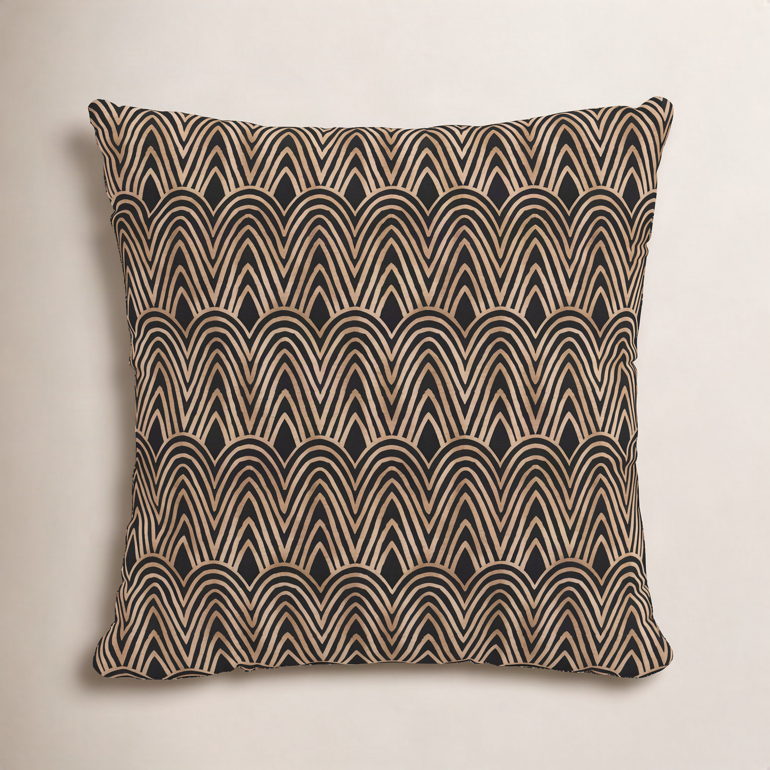 Millie Geometric Cotton Throw Pillow, Feathers