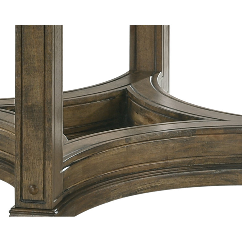 Parfield Weathered Oak Finish Round Dining Table
