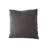 Wool Removable Cover Pillow Throw Authentic Handmade Square Polyester Fill Brown & Gray Herringbone With Gray Cotton Backing-532498121-435209491