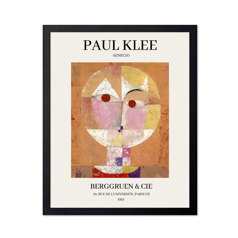 Paul Klee - Senecio, Black Framed, Poster, 18"H x 24"W