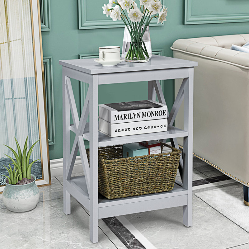 Quane End Table, Grey