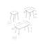 Table Set, 3Pcs Set, Accent, Coffee, End, Living Room Laminate, Contemporary, Modern-121050461