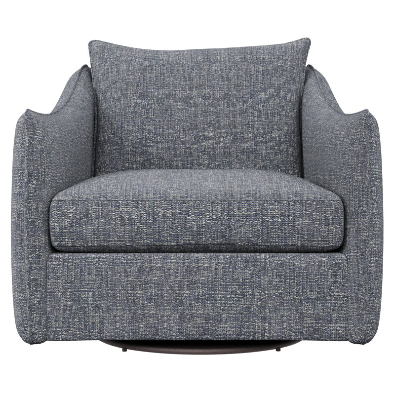 Joli Upholstered Swivel Armchair, Dark Grey Chenille 5533-011