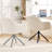 Modern Swivel Upholstered Home Office Task Chair With Solid Metal Base-2084519937